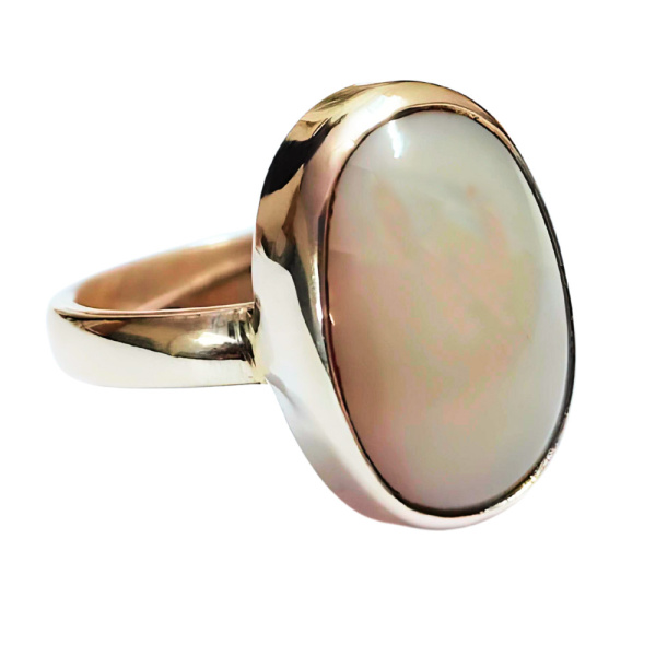 Buy Certified 3-10ct Natural South Sea Pearl moti Astrological Silver Ring  for Strengthening Moon Self-confidence Anger Control Calmness Online in  India - Etsy